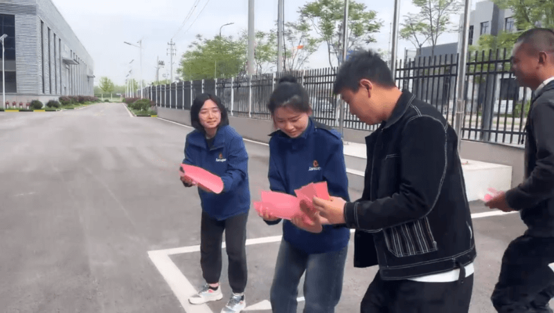 乒乓球接力賽過程